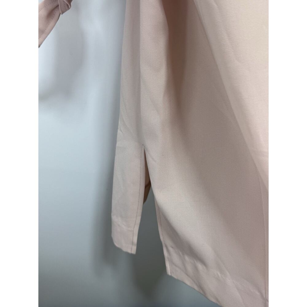 Halogen Drape Lapel Tie Waist Topper Coat Pink Smoke Women’s Size 3X NWT - Picture 5 of 9